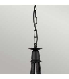 Minster 6 Light Chandelier Black Finish E14-2