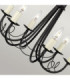 Minster 6 Light Chandelier Black Finish E14-5