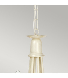 Minster 6 Light Chandelier Ivory Gold Finish E14-2