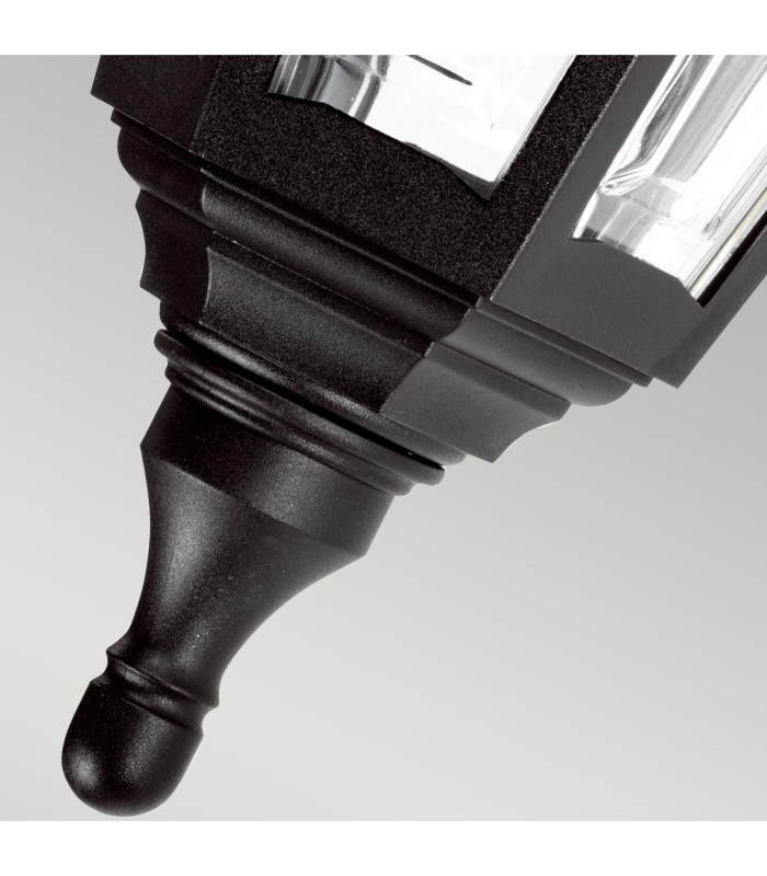 Kinsale 1 Light Outdoor Coastal Wall Lantern Light Black IP44 E27-4