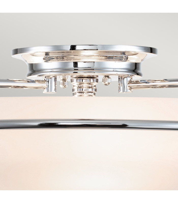 Quoizel Griffin Bowl Semi Flush Ceiling Light Polished Chrome-2
