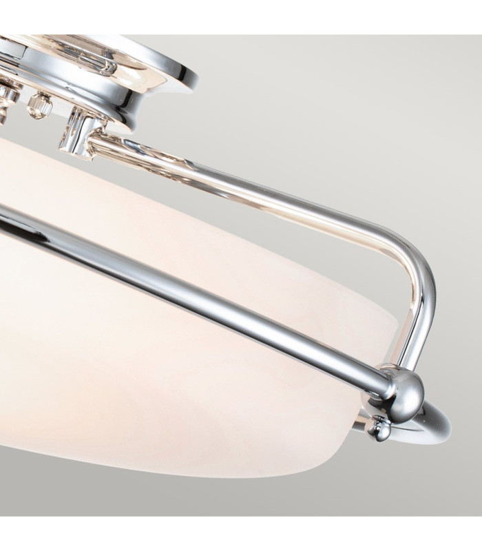 Quoizel Griffin Bowl Semi Flush Ceiling Light Polished Chrome-4