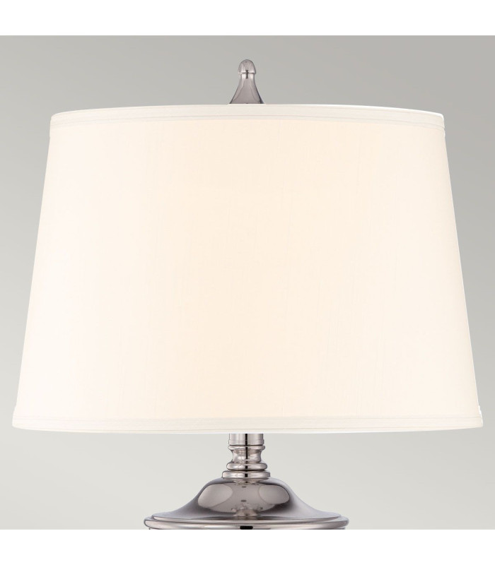 Dennison 1 Light Table Lamp Polished Nickel E27-2