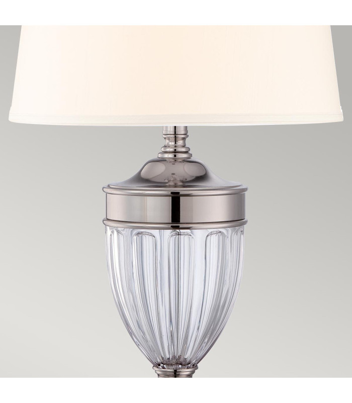 Dennison 1 Light Table Lamp Polished Nickel E27-3