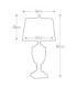 Dennison 1 Light Table Lamp Polished Nickel E27-5