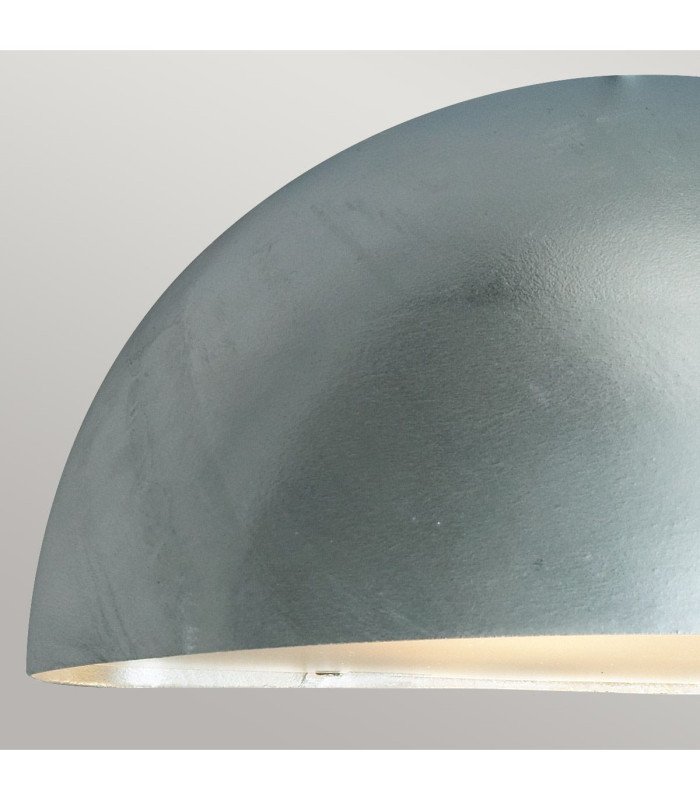 Paris Large 1 Light Outdoor Wall Light Galvanised IP43 E27-4
