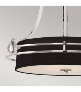 Gotham 4 Light Ceiling Pendant Imperial Silver E27-2