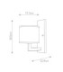 Hampton 1 Light Indoor Wall Light Antique Nickel E27-5