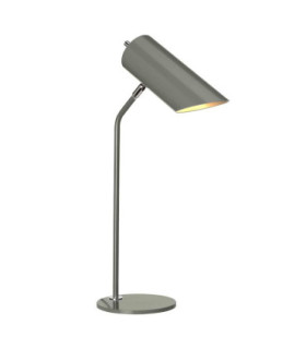 Quinto 1 Light Table Lamp - Dark Grey Polished Nickel E27-1