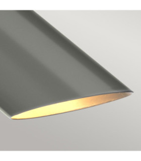 Quinto 1 Light Table Lamp - Dark Grey Polished Nickel E27-2