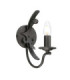 Windsor 1 Light Candle Wall Light - Graphite E14-1
