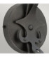 Windsor 1 Light Candle Wall Light - Graphite E14-2