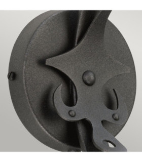 Windsor 1 Light Candle Wall Light - Graphite E14-2