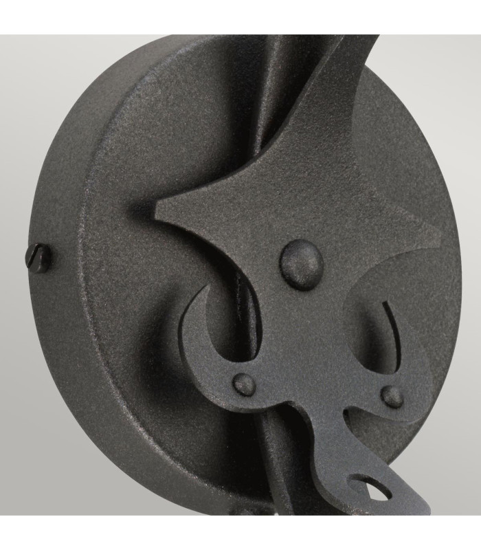 Windsor 1 Light Candle Wall Light - Graphite E14-2