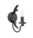 Windsor 1 Light Candle Wall Light - Graphite E14-6