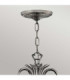 Plantation 7 Light Multi Arm Chandelier Polished Nickel Finish E14-2
