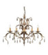 Lily 5 Light Chandelier Metallic Bronze Floral Leaves Design-1