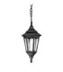 Kinsale 1 Light Outdoor Coastal Ceiling Chain Lantern Black IP43 E27-1