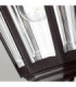 Kinsale 1 Light Outdoor Coastal Ceiling Chain Lantern Black IP43 E27-4