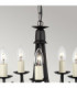 Minster 5 Light Chandelier Black Finish E14-2