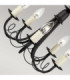 Minster 5 Light Chandelier Black Finish E14-3