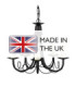 Minster 5 Light Chandelier Black Finish E14-4