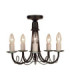 Minster 5 Light Chandelier Black Finish E14-5