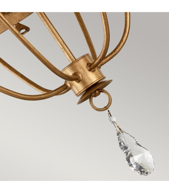 Windsor 6 Light Chandelier Gold Finish E14-3