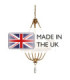Windsor 6 Light Chandelier Gold Finish E14-4