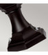 Kinsale 1 Light Outdoor Coastal Pedestal Lantern Black IP44 E27-4
