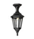 Kinsale 1 Light Outdoor Coastal Pedestal Lantern Black IP44 E27-5