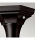 Kinsale 1 Light Outdoor Coastal Pedestal Lantern Black IP44 E27-6