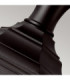 Kinsale 1 Light Outdoor Coastal Pedestal Lantern Black IP44 E27-7