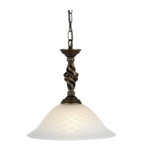 Pembroke 1 Light Pendant Black Gold E27-1