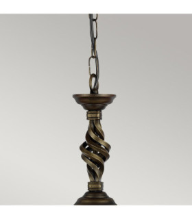 Pembroke 1 Light Pendant Black Gold E27-2