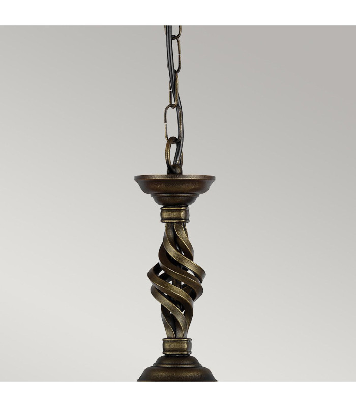 Pembroke 1 Light Pendant Black Gold E27-2
