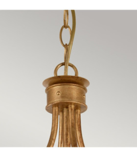 Windsor 4 Light Cage Pendant - Gold Patina E14-2