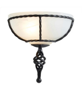 Pembroke 1 Light Indoor Wall Uplighters Black E27-1