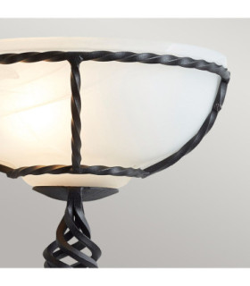 Pembroke 1 Light Indoor Wall Uplighters Black E27-2