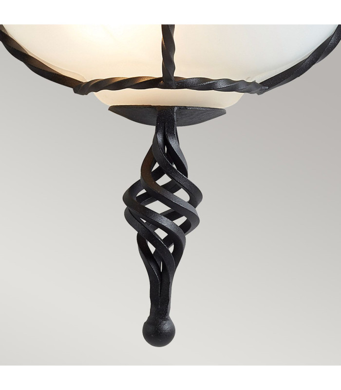 Pembroke 1 Light Indoor Wall Uplighters Black E27-3