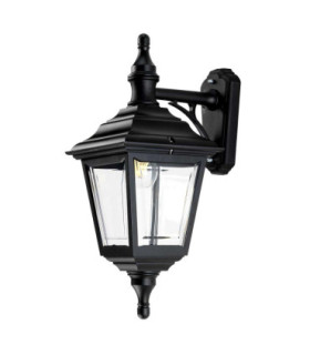 Kerry 1 Light Outdoor Coastal Wall Lantern Light Black IP44 E27-1