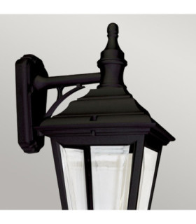 Kerry 1 Light Outdoor Coastal Wall Lantern Light Black IP44 E27-2