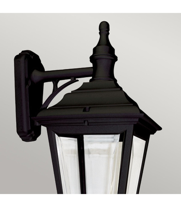 Kerry 1 Light Outdoor Coastal Wall Lantern Light Black IP44 E27-2