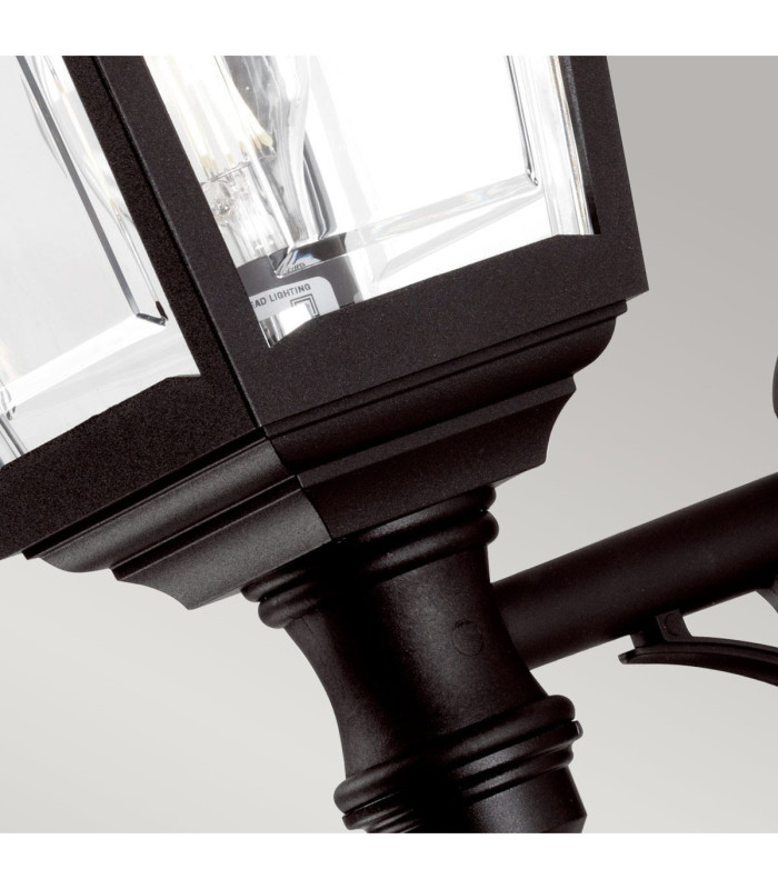 Kerry 1 Light Outdoor Coastal Wall Lantern Light Black IP44 E27-7