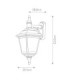 Kerry 1 Light Outdoor Coastal Wall Lantern Light Black IP44 E27-8
