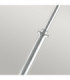 Lund Outdoor Single Lamp Post Galvanised Clear Lens E27-3