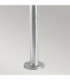 Lund Outdoor Single Lamp Post Galvanised Clear Lens E27-4