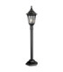 Kinsale 1 Light Outdoor Coastal Post Lantern Black IP44 E27-1