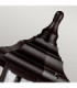 Kinsale 1 Light Outdoor Coastal Post Lantern Black IP44 E27-2