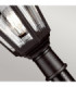Kinsale 1 Light Outdoor Coastal Post Lantern Black IP44 E27-3